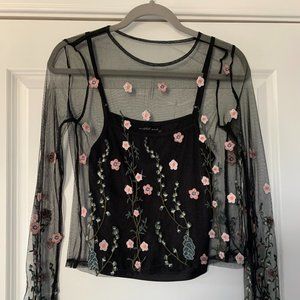 Floral Sheer Top